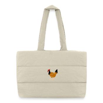 hen - Puffer Shopping Bag - natural - Front