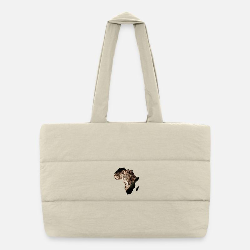 Afrika Leopard Puffer-Einkaufstasche
