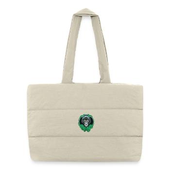 Gorilla head - Puffer Shopping Bag - natural - Front