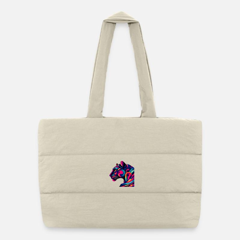 Panther Puffer-Einkaufstasche