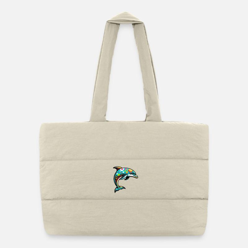 Dolphin Puffer Shopping Bag