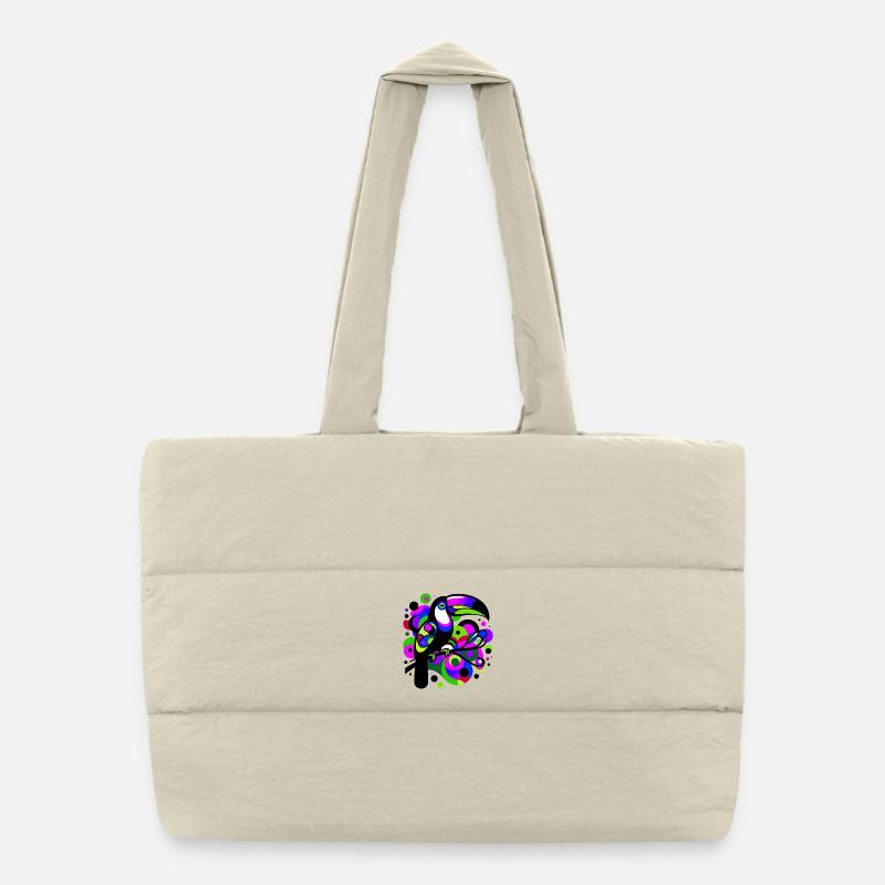 Toucan Puffer Shopping Bag