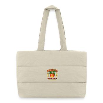 Morning Sun Fruit Label - Puffer Shopping Bag - natural - Front