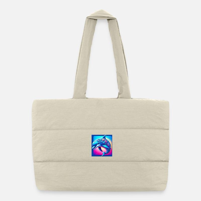 dolphin Puffer Shopping Bag