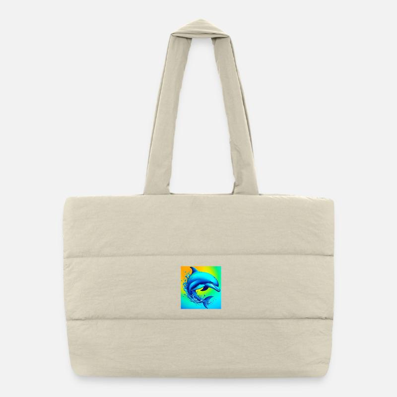 Delfin Puffer-Einkaufstasche