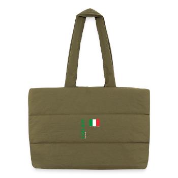 Vérone - Sac shopping matelassé - safari green - Devant
