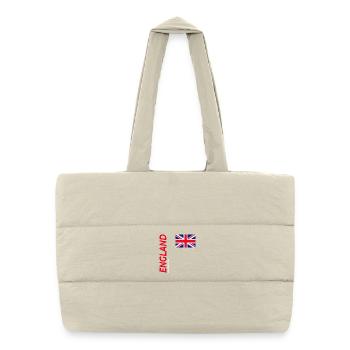 London - Puffer-Einkaufstasche - Naturweiß - Vorne