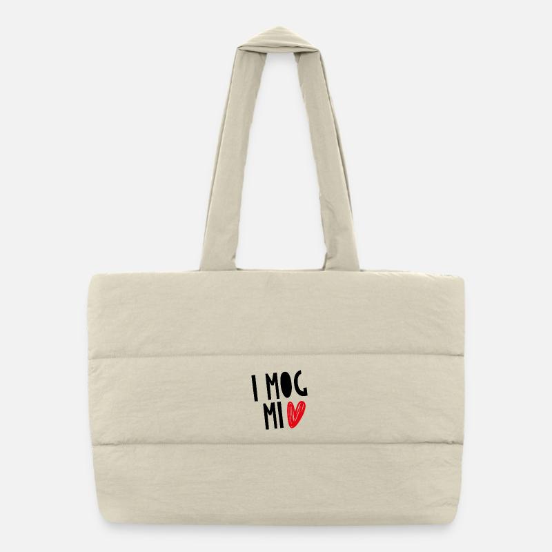 "I MOG MI" Puffer Shopping Bag