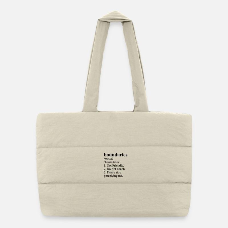 Définition drôle et non amicale Sac shopping matelassé