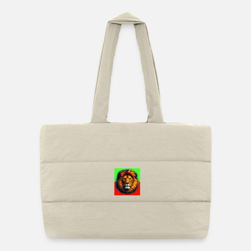 lion Puffer Shopping Bag
