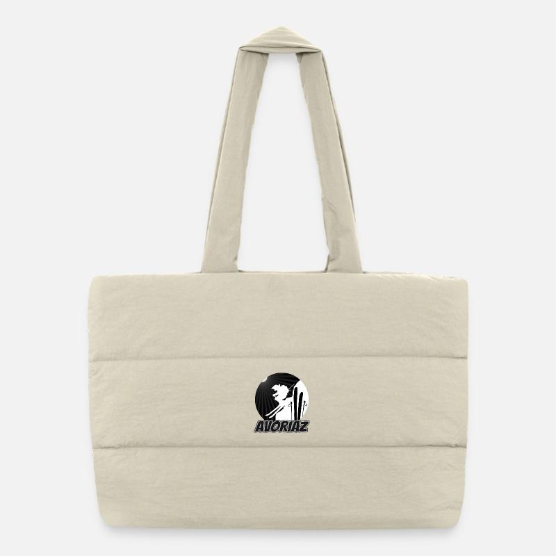 Avoriaz Ski Silhouette Saut Sac shopping matelassé
