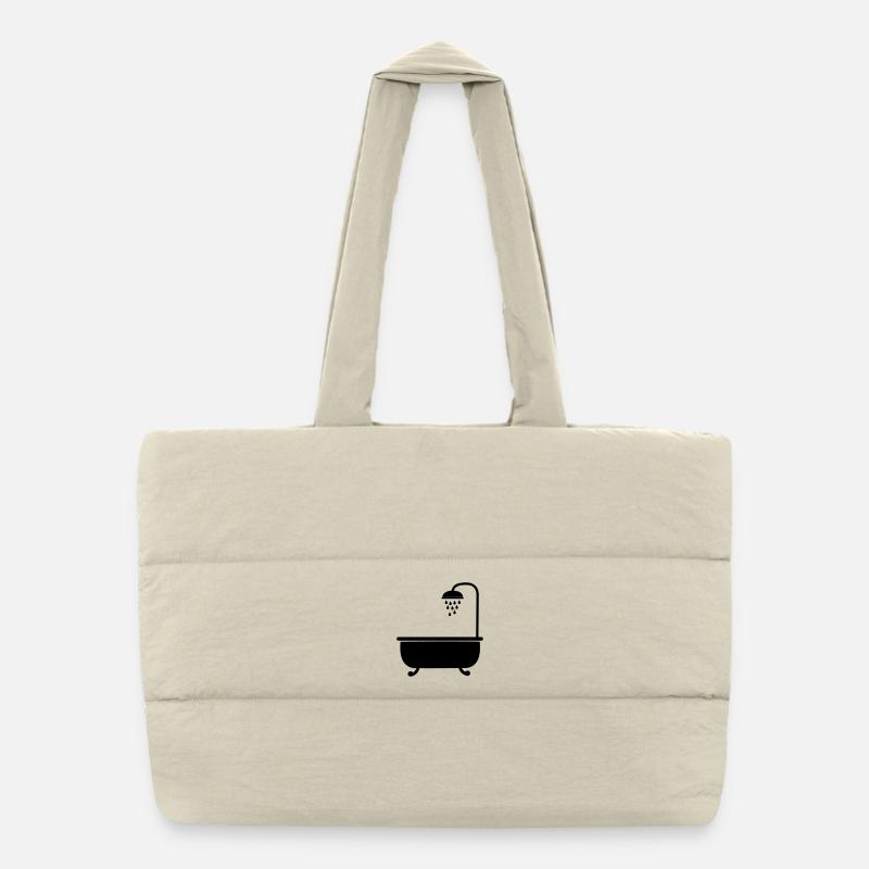 Bath with shower sanitary facilities Puffer Shopping Bag