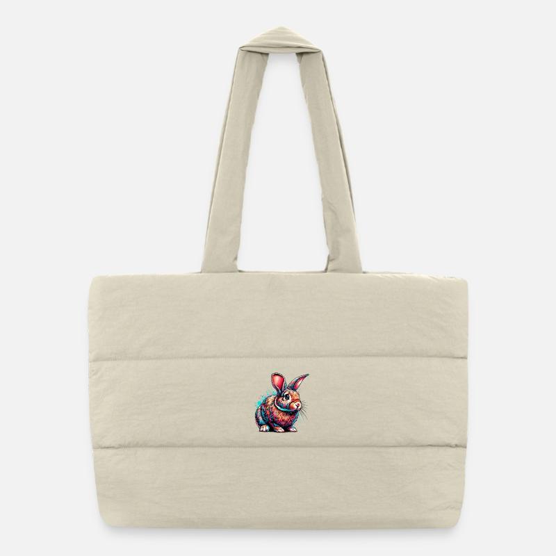 Rabbit Puffer Shopping Bag