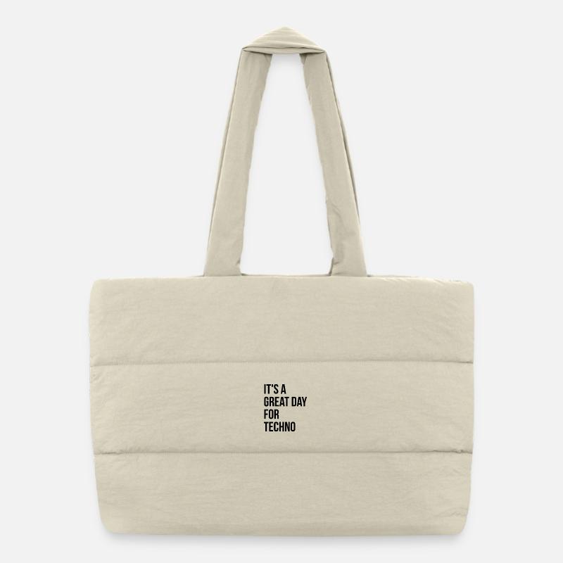 Techno Puffer Shopping Bag