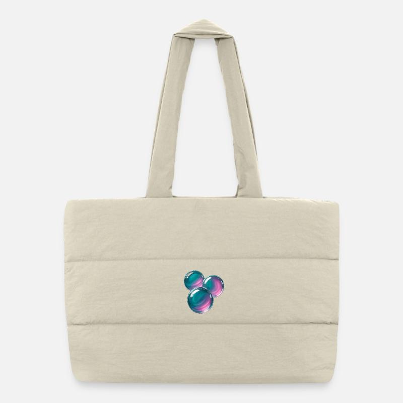 Galactic bubbles Puffer Shopping Bag