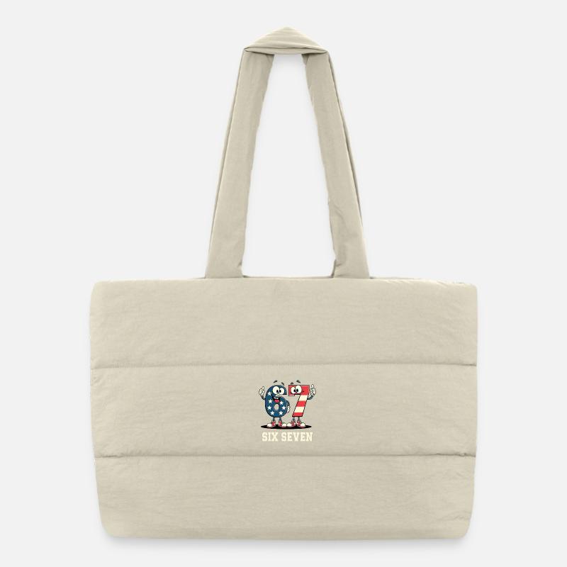 US Flag 67 Memes Six Seven Sac shopping matelassé