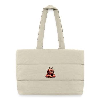 Mastiff de Bordeaux Propriétaire du Mastiff de Bordeaux - Sac shopping matelassé - blanc naturel - Devant