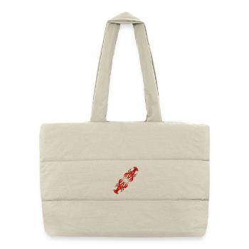 Red lobster - Puffer Shopping Bag - natural - Front