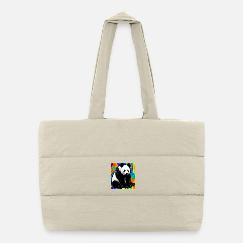 Panda Puffer-Einkaufstasche