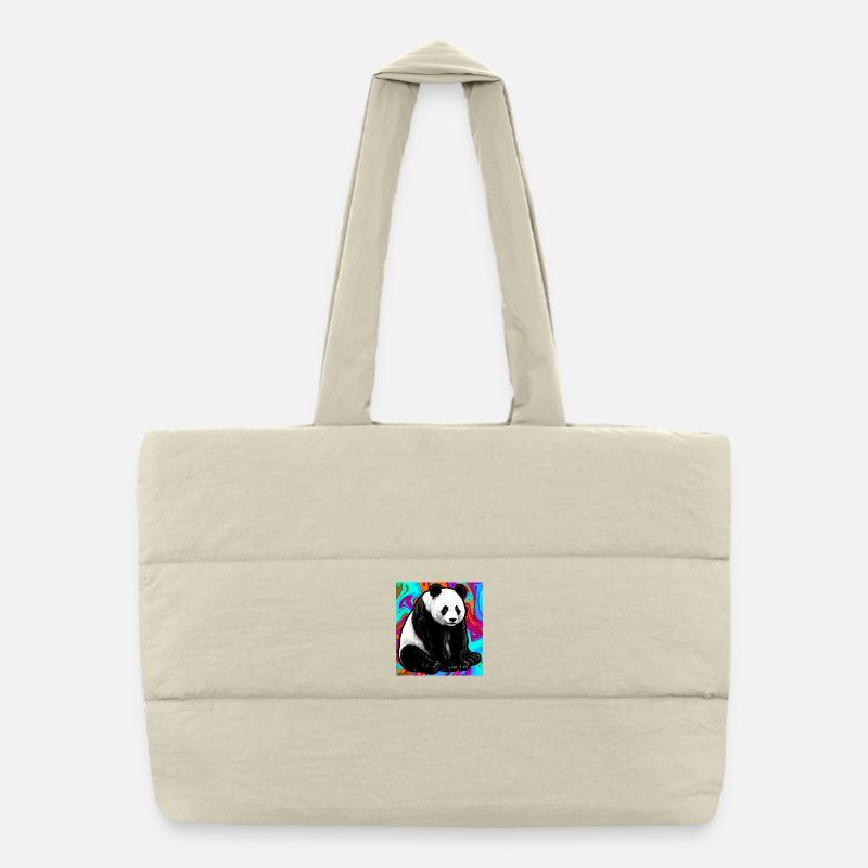 panda Sac shopping matelassé