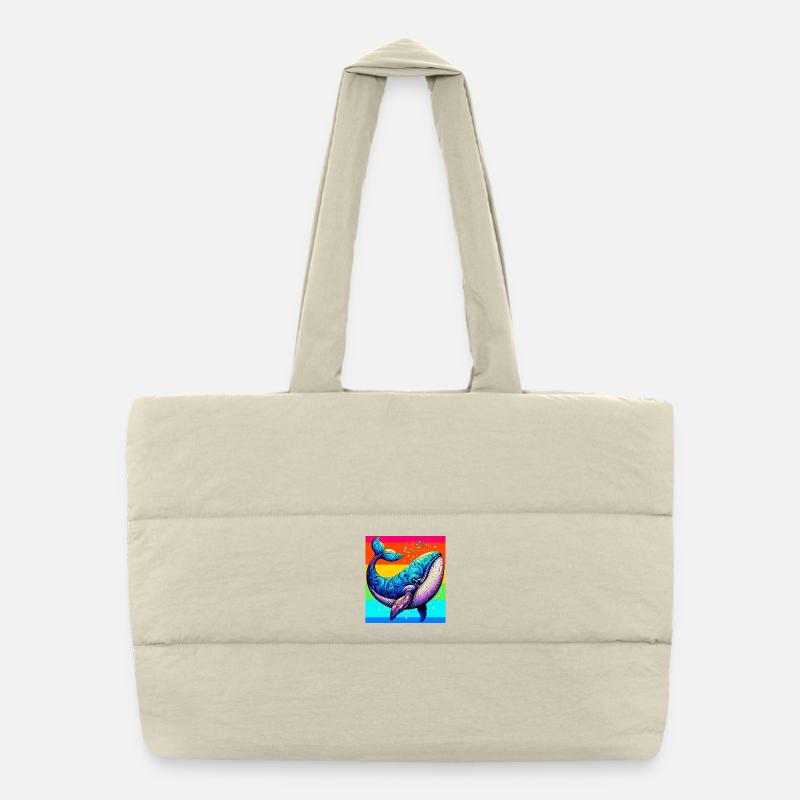 whale Puffer Shopping Bag