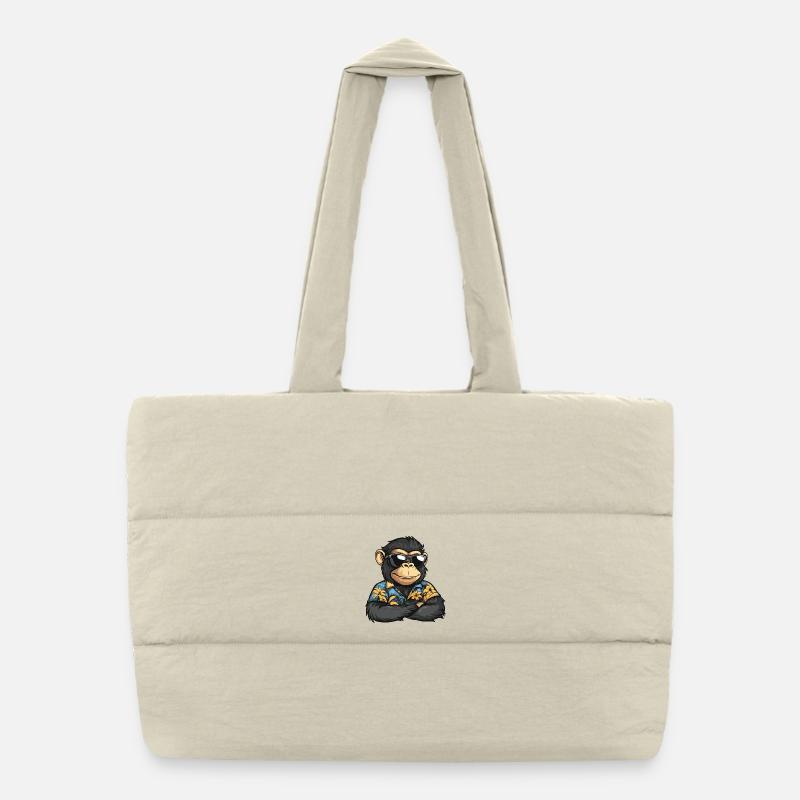 Vacances de bandes dessinées Singe Sac shopping matelassé