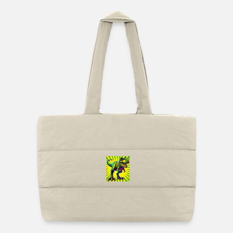 dinosaur Puffer Shopping Bag