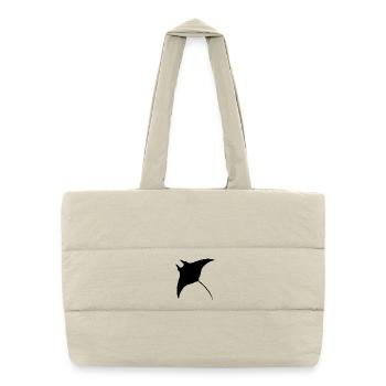 Manta Ray - Puffer Shopping Bag - natural - Front