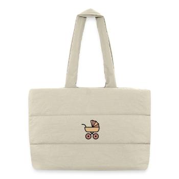 Stroller Baby Boho Icon - Puffer Shopping Bag - natural - Front