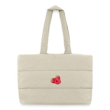 raspberries - Puffer Shopping Bag - natural - Front