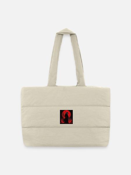 Sensenmann - Grim Reaper - Puffer Shopping Bag - natural