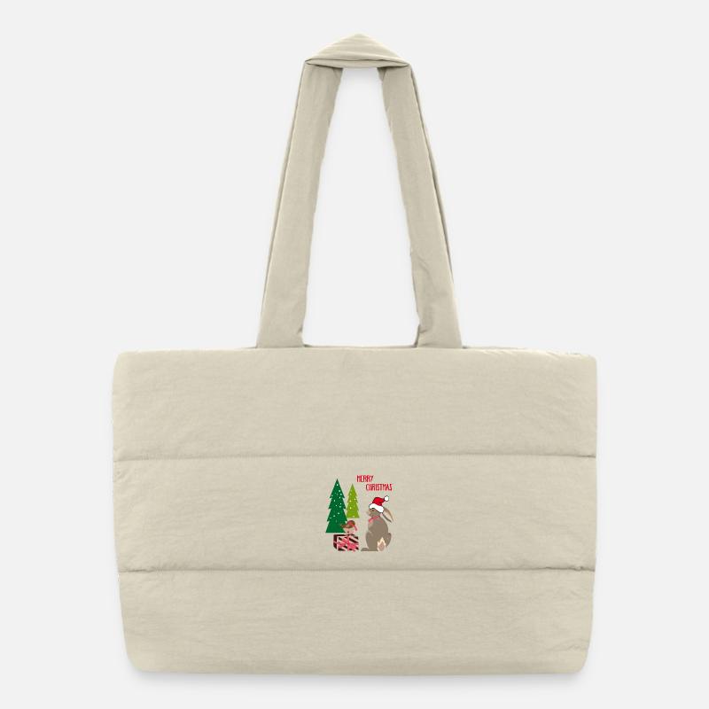 Joyeux Noël Sac shopping matelassé