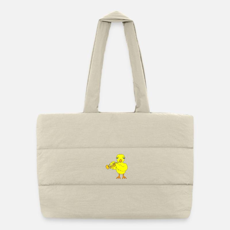 Trompette poussin Sac shopping matelassé