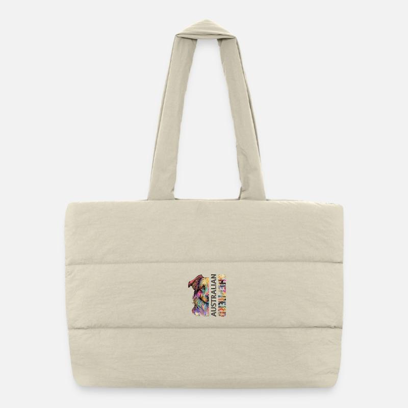 Australian Shepherd Puffer-Einkaufstasche