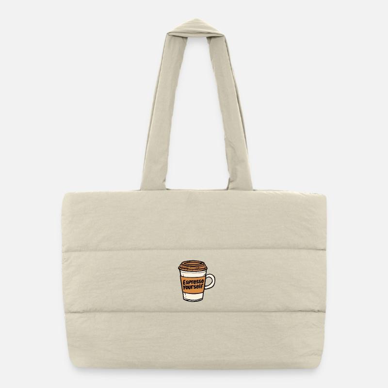 Espresso Yourself Puffer-Einkaufstasche