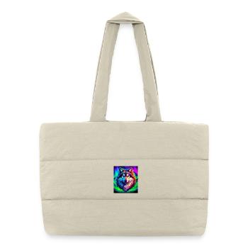 Wolf - Puffer Shopping Bag - natural - Front