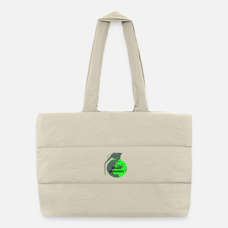 Terre explosive  Sac shopping matelassé