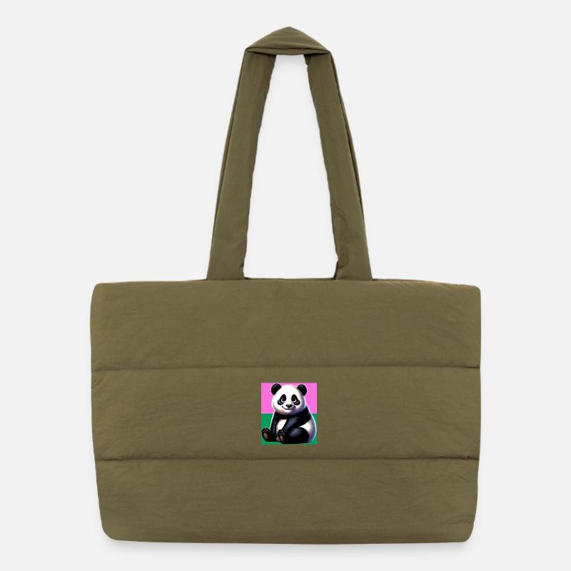 Panda Puffer-Einkaufstasche