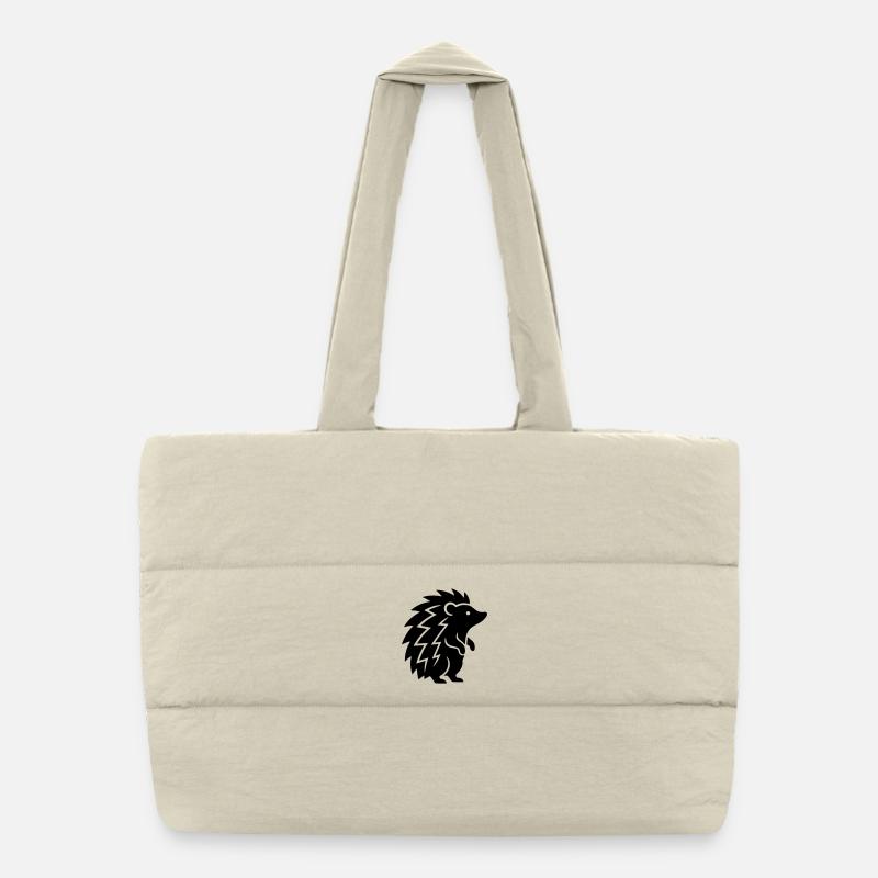 hedgehog Puffer Shopping Bag