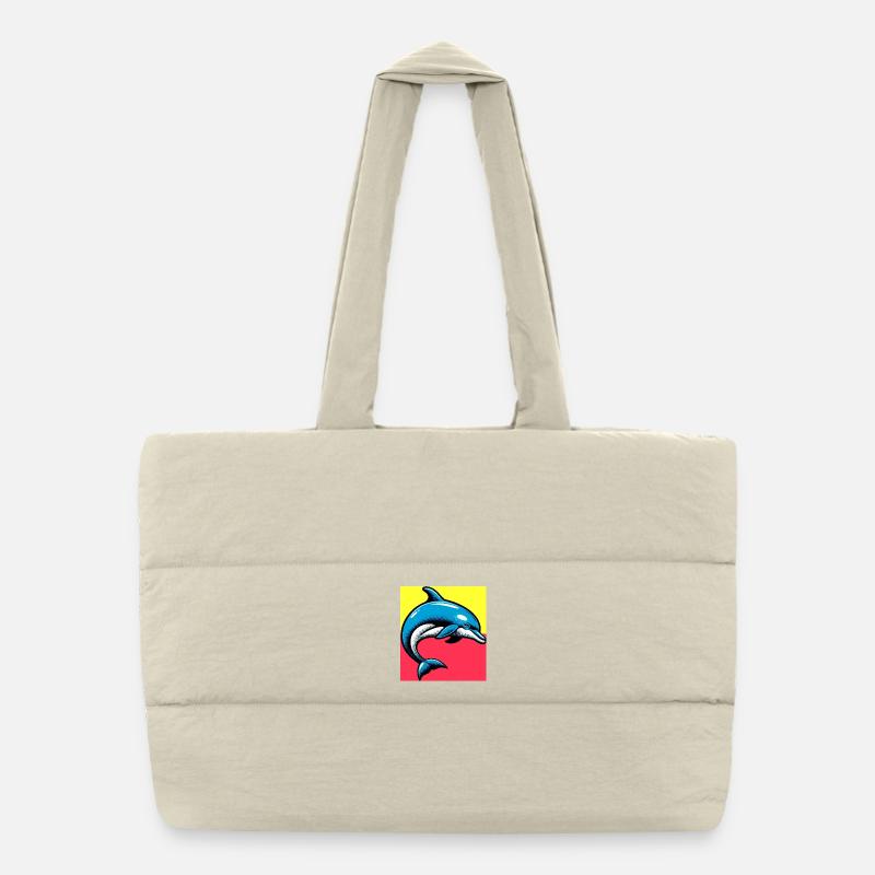 Delfin Puffer-Einkaufstasche