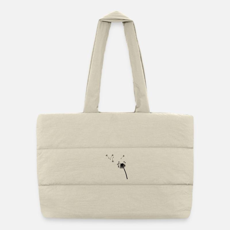 Pissenlit de Silhouette Sac shopping matelassé