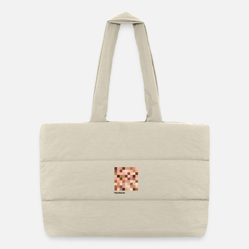Hautfarbe: Mensch Puffer-Einkaufstasche