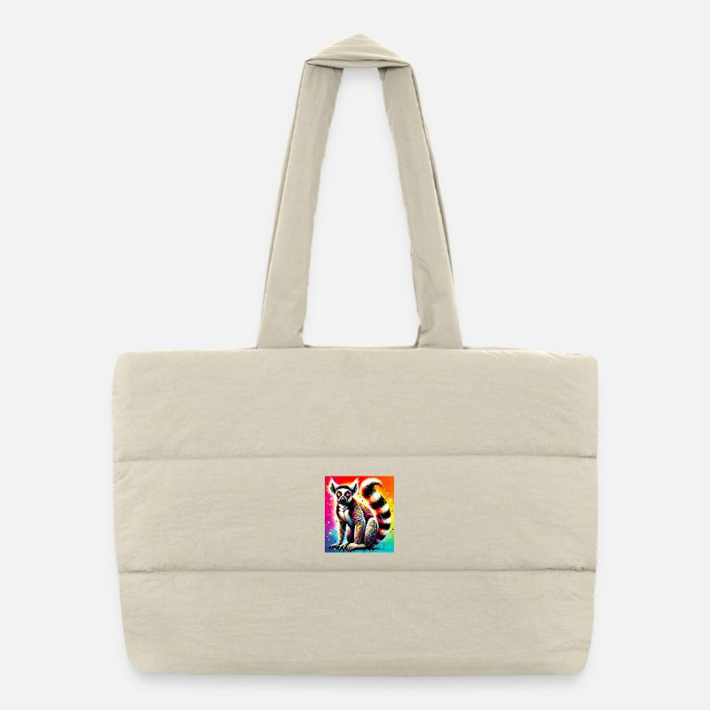 Lemur - Puffer Shopping Bag - natural