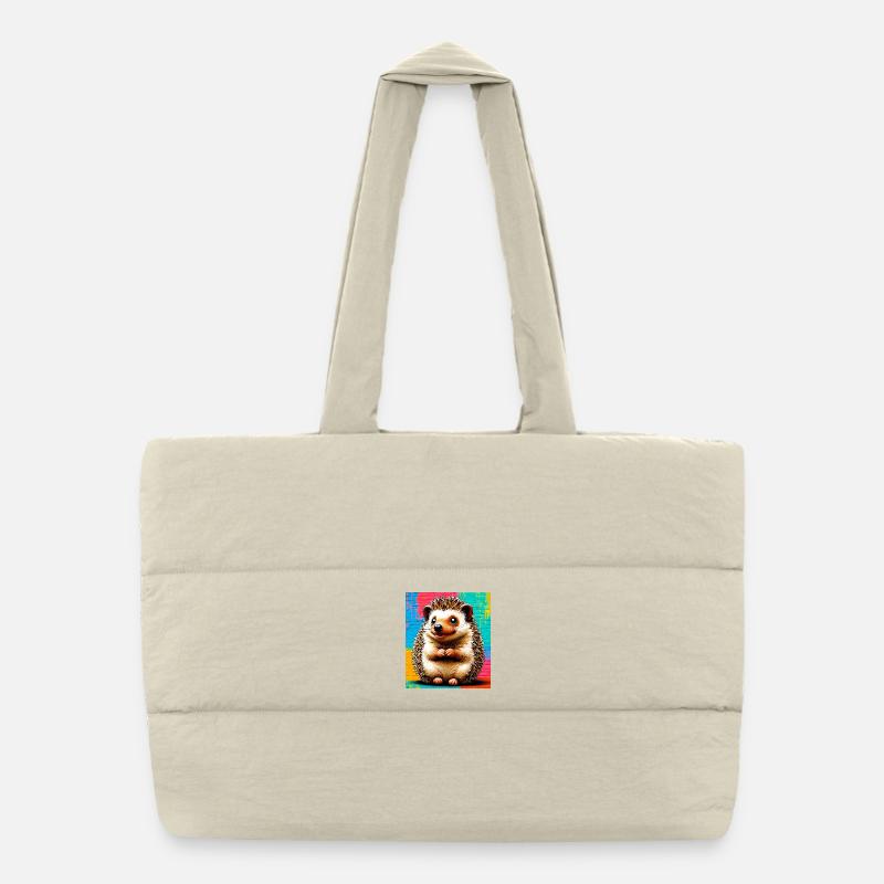 hedgehog Puffer Shopping Bag