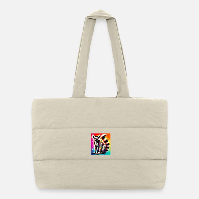 Lemur - Puffer Shopping Bag - natural