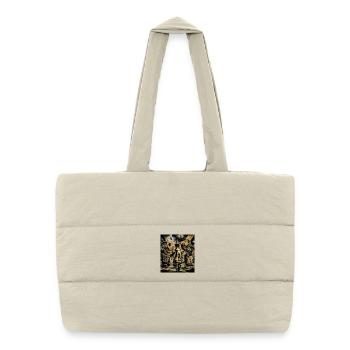 Surrealism Chess - Puffer Shopping Bag - natural - Front