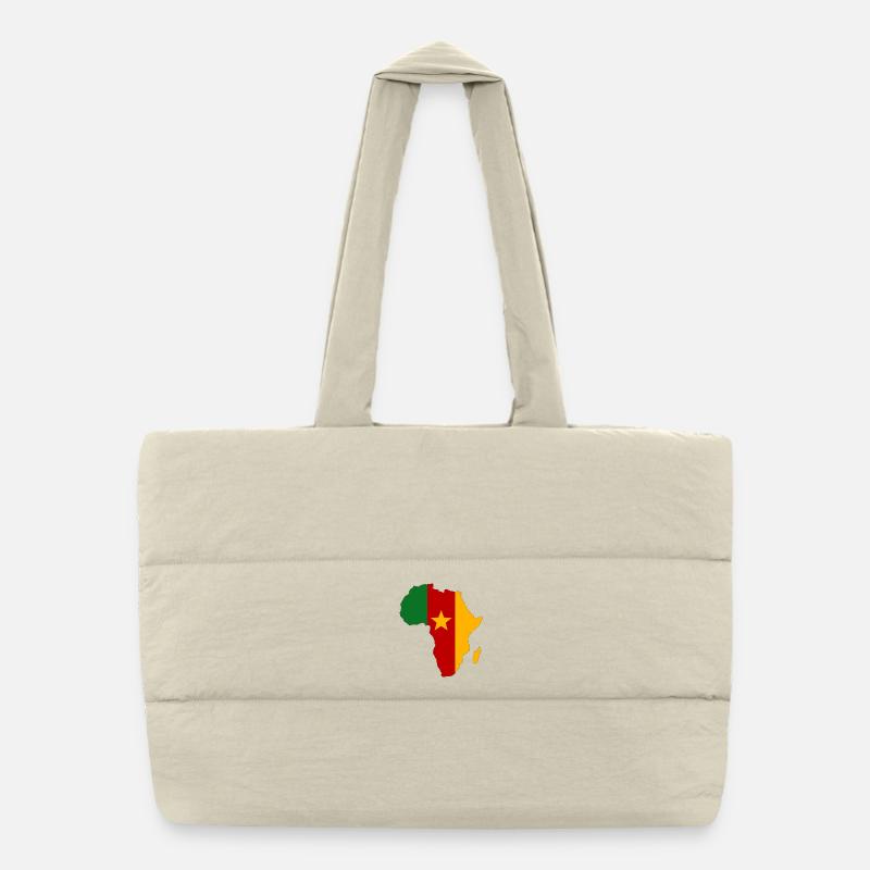 Drapeau du Sénégal Afrique Sac shopping matelassé