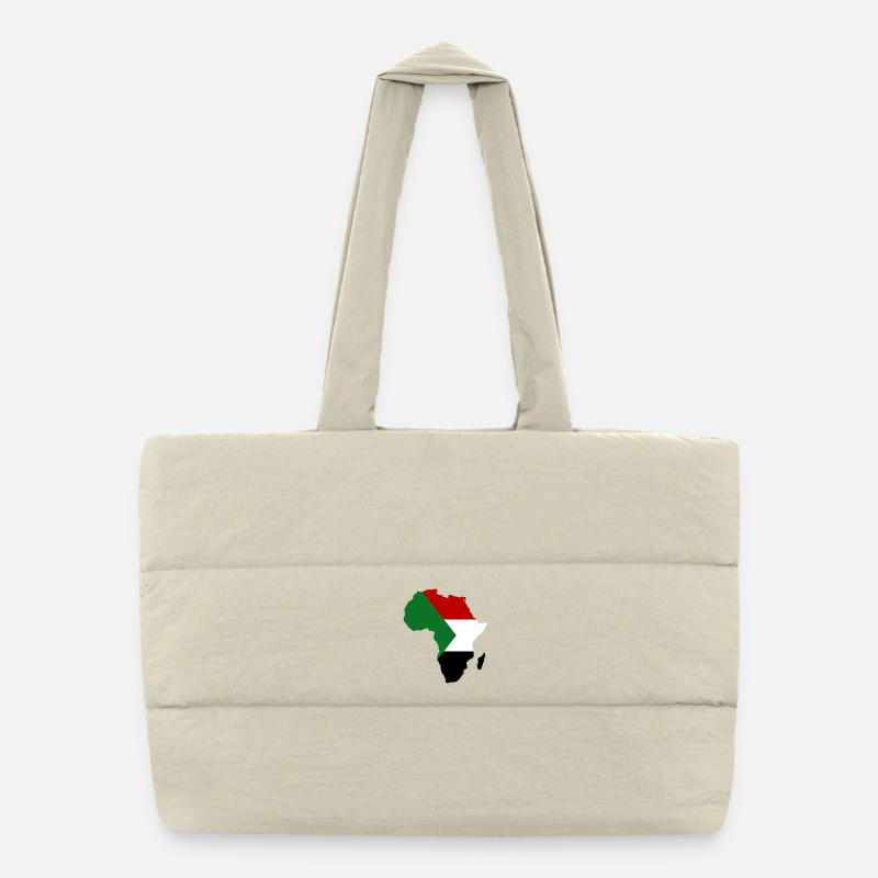 Sudan_Flagge_Afrika Sac shopping matelassé
