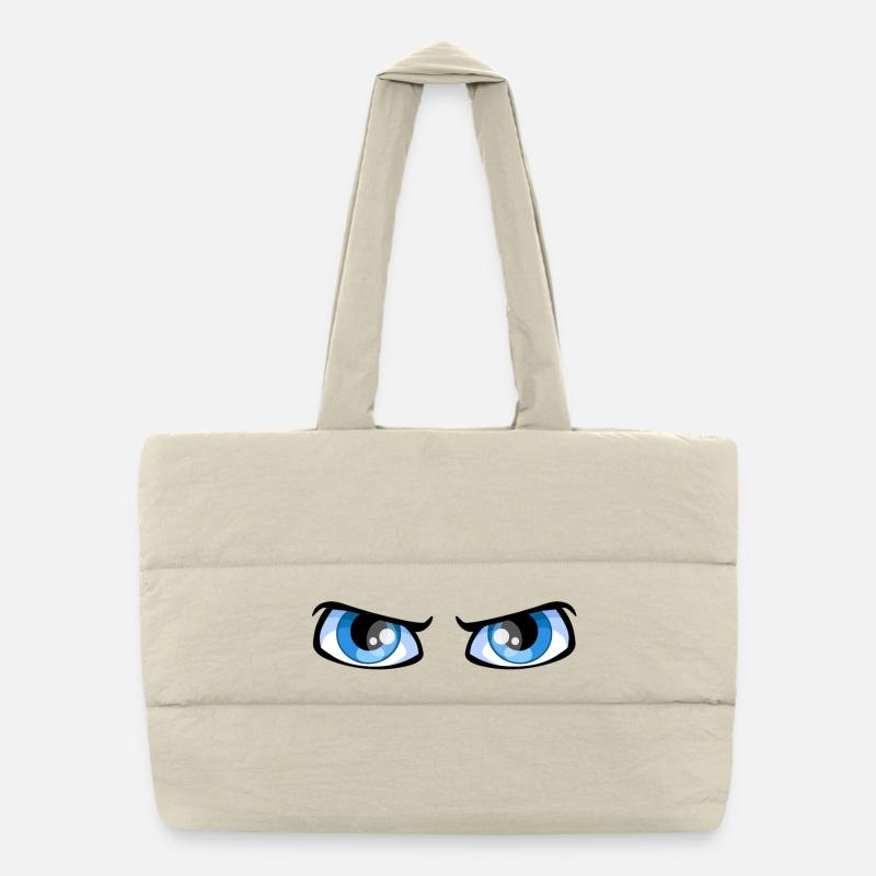eyes Puffer Shopping Bag