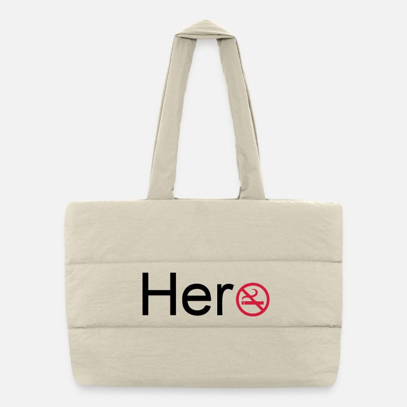 Hero (Quit Smoking) Puffer Shopping Bag